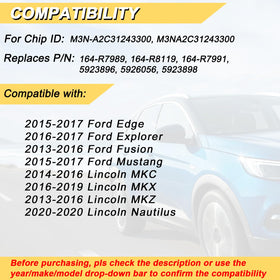 Vurkcy rear label close-up showing FCC ID and product numbers for compatibility verification