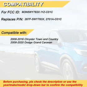 Vurkcy back label displaying FCC ID and part numbers for accurate compatibility