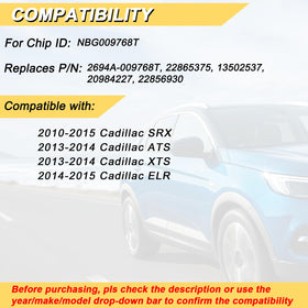 Vurkcy rear label with FCC ID and part references for quick vehicle match