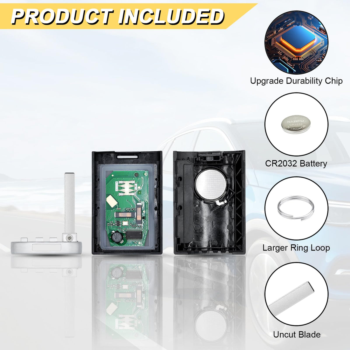 Vurkcy battery installed inside remote ready to program and use immediately