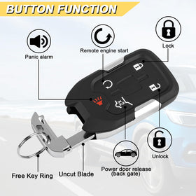 Vurkcy key fob closeup of buttons highlighting tactile feedback benefit
