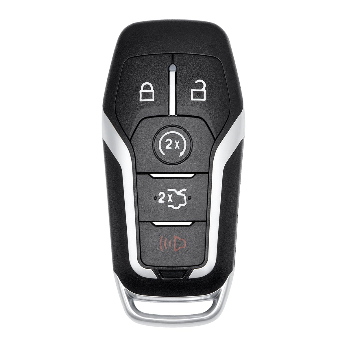 Vurkcy front view of key fob showing five buttons and OEM-style layout for quick recognition