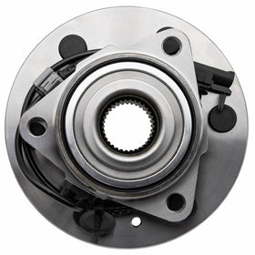 Vurkcy hub in a garage installation scene showing a technician replacing a front hub