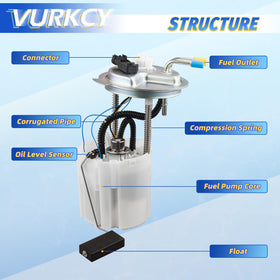 Vurkcy pump top connector closeup highlighting OE-style electrical plug for secure connection