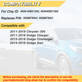 Vurkcy remote back label showing FCC ID and benefit of correct match