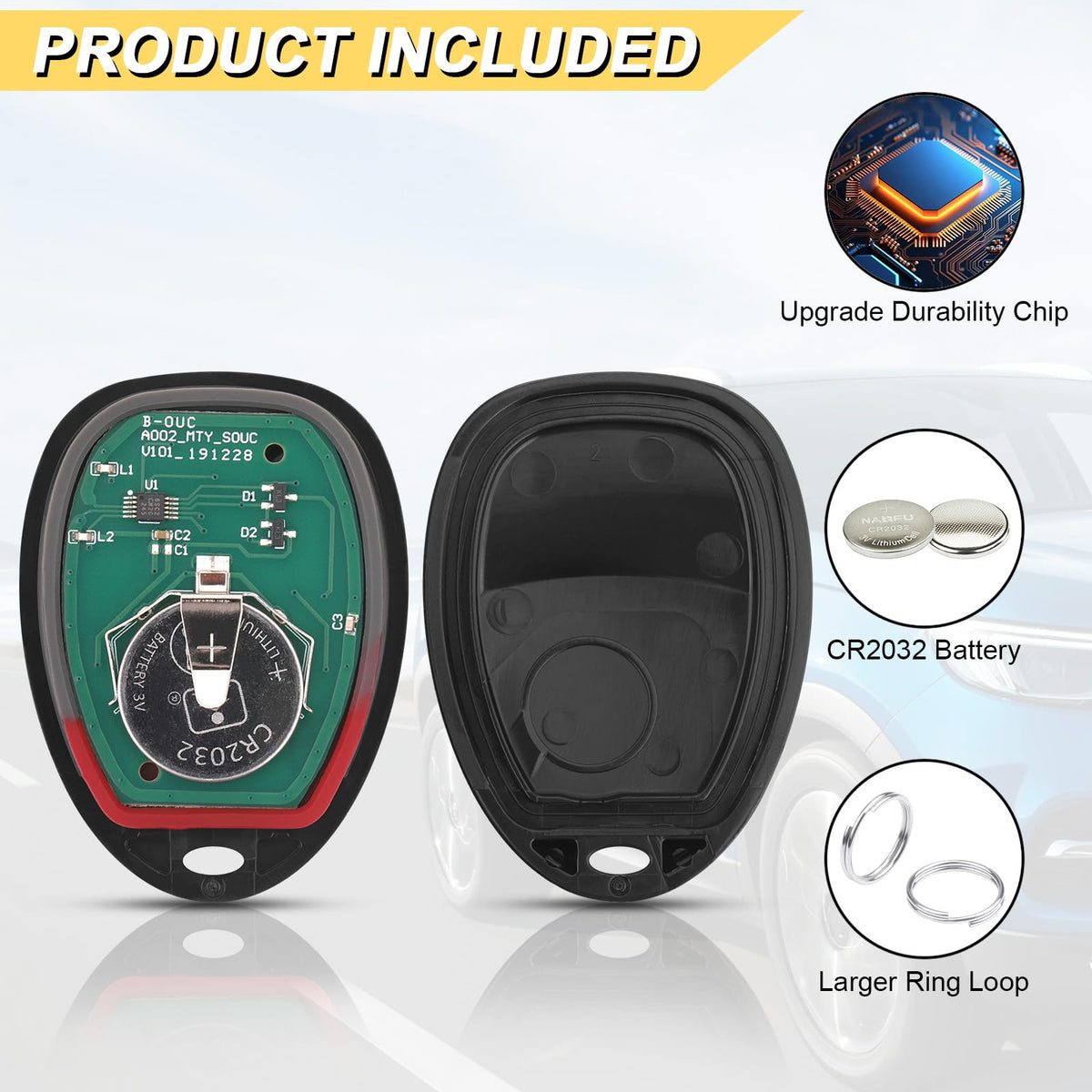 Vurkcy next to vehicle key to show scale and compatibility at a glance