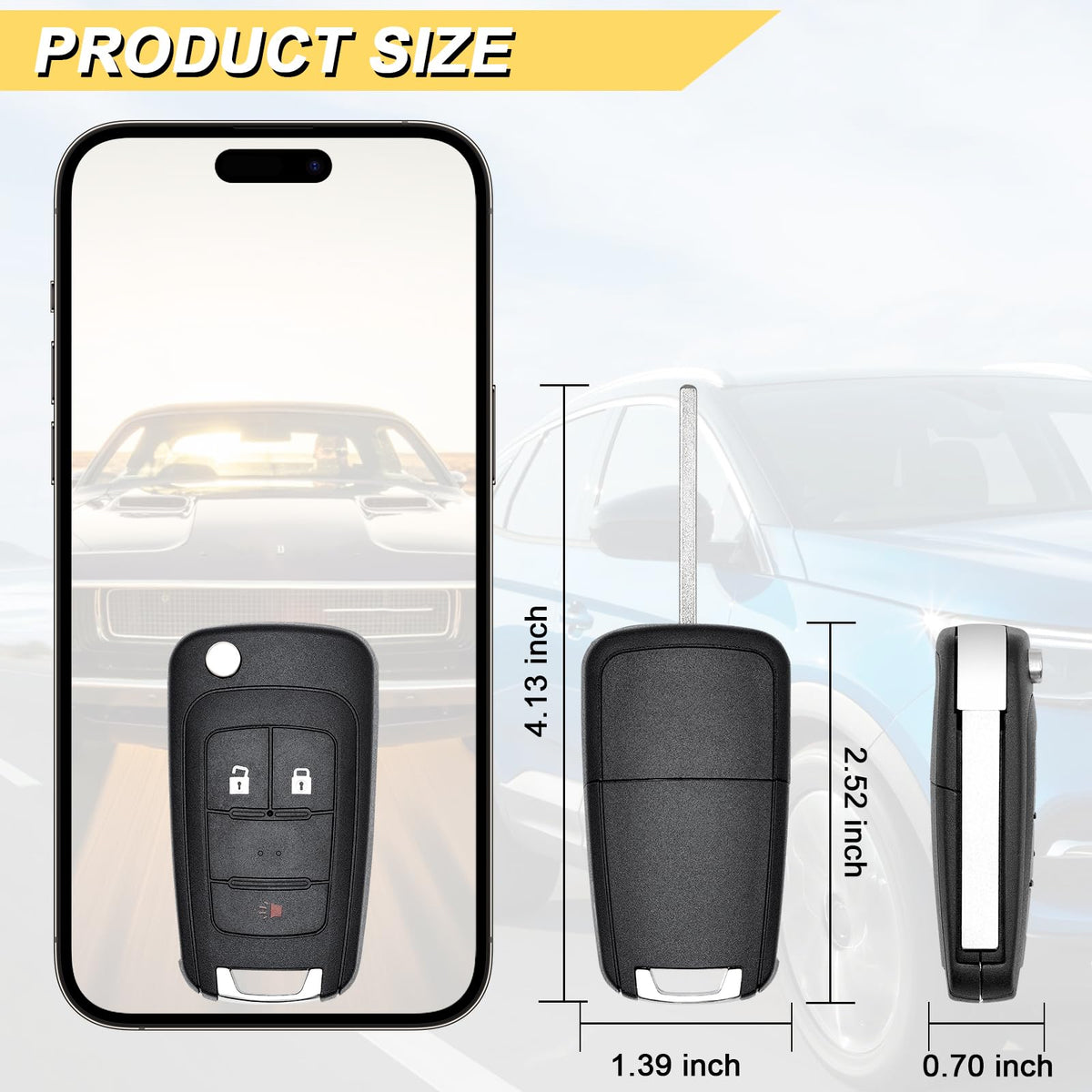 Vurkcy side profile showing thickness and keyring slot for secure attachment