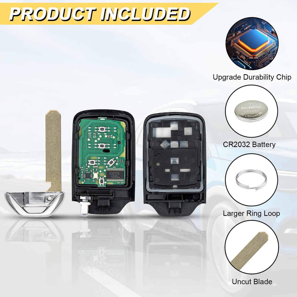 Vurkcy next to a house key to show compact size and easy pocket storage