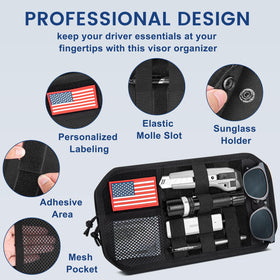 Vutirp organizer held in hand for scale showing compact, lightweight portability