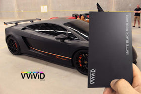 VViViD matte film applied to car hood showing uniform non-reflective finish benefit