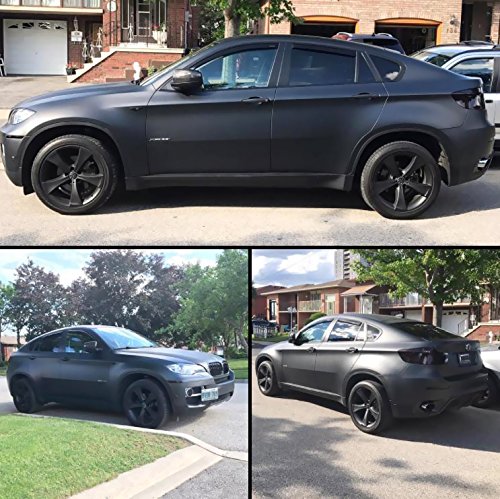 VViViD wrapped vehicle in parking scene showing stealth matte look and visual upgrade benefit