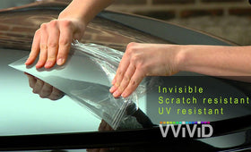 VViViD film beside ruler for size comparison and coverage clarity