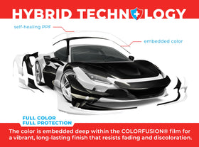 VViViD ColorFusion adhesive backing displayed to show paint-safe removable benefit