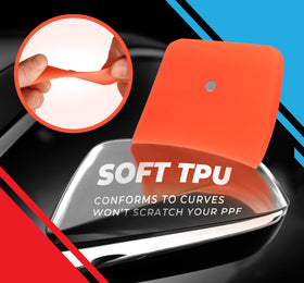 VViViD TPU edge close-up showing flexible non-scratch finish