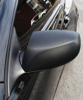 VViViD applied on car hood demonstrating authentic textured finish