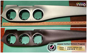 VViViD wrapped curved bumper illustrating conformability and fit
