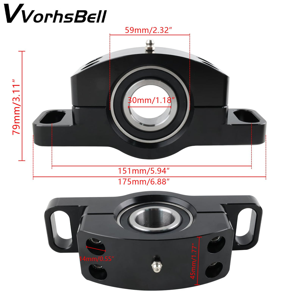 VVORHSBELL close-up of machined aluminum surface highlighting corrosion resistance
