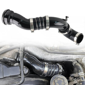 VVORHSBELL front view of intercooler pipe showing fit and improved airflow