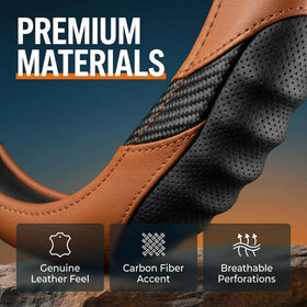 Vyonix label and reinforced stitching close-up showing durable construction