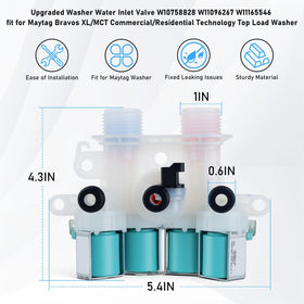 Vypart inlet valve retail packaging with label for easy identification