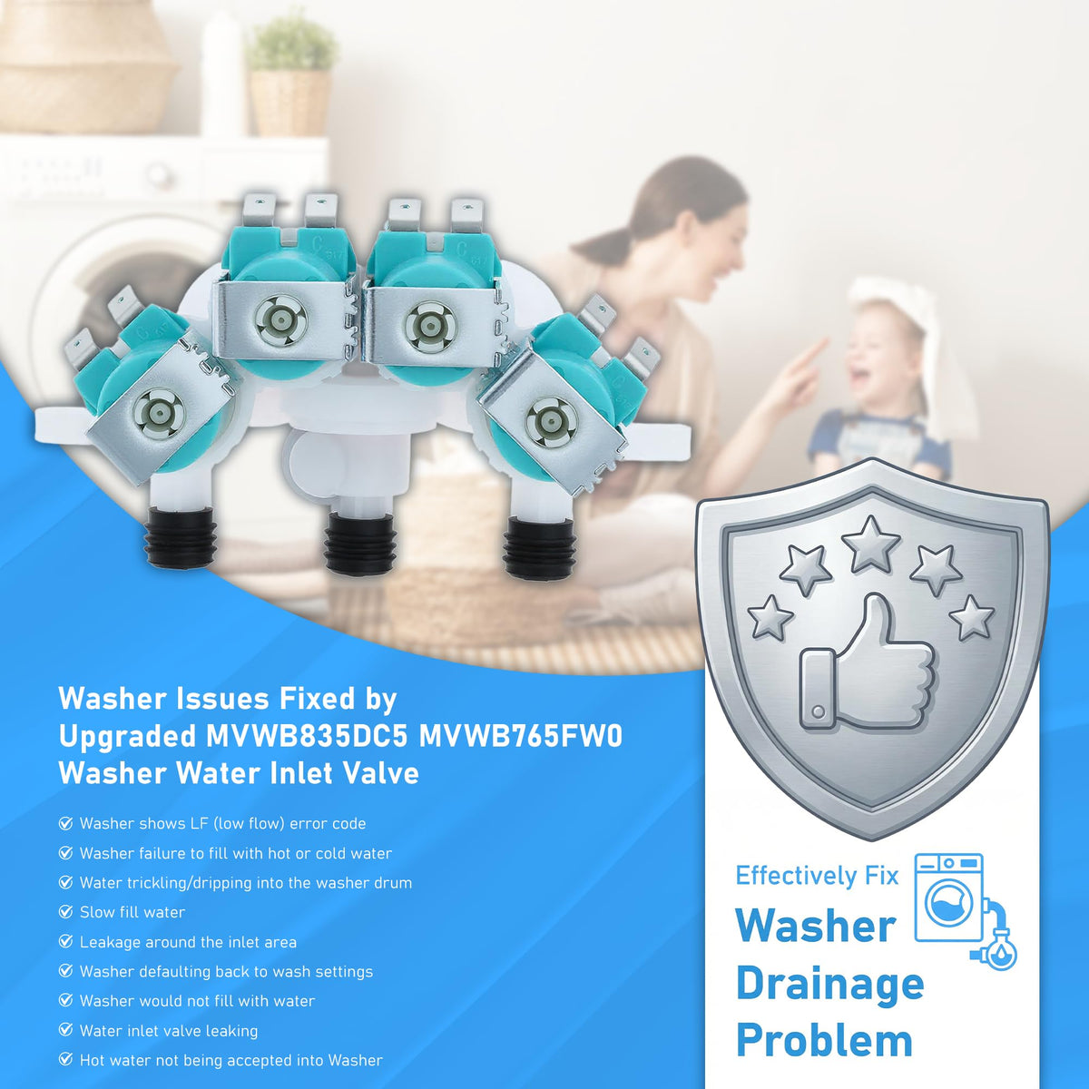 Vypart inlet valve solenoid closeup highlighting durable coil construction