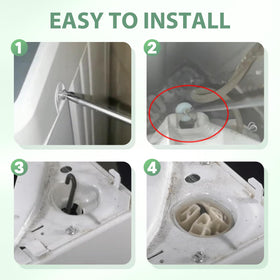 Vypart kit in a laundry room setting offering quieter, smoother spins