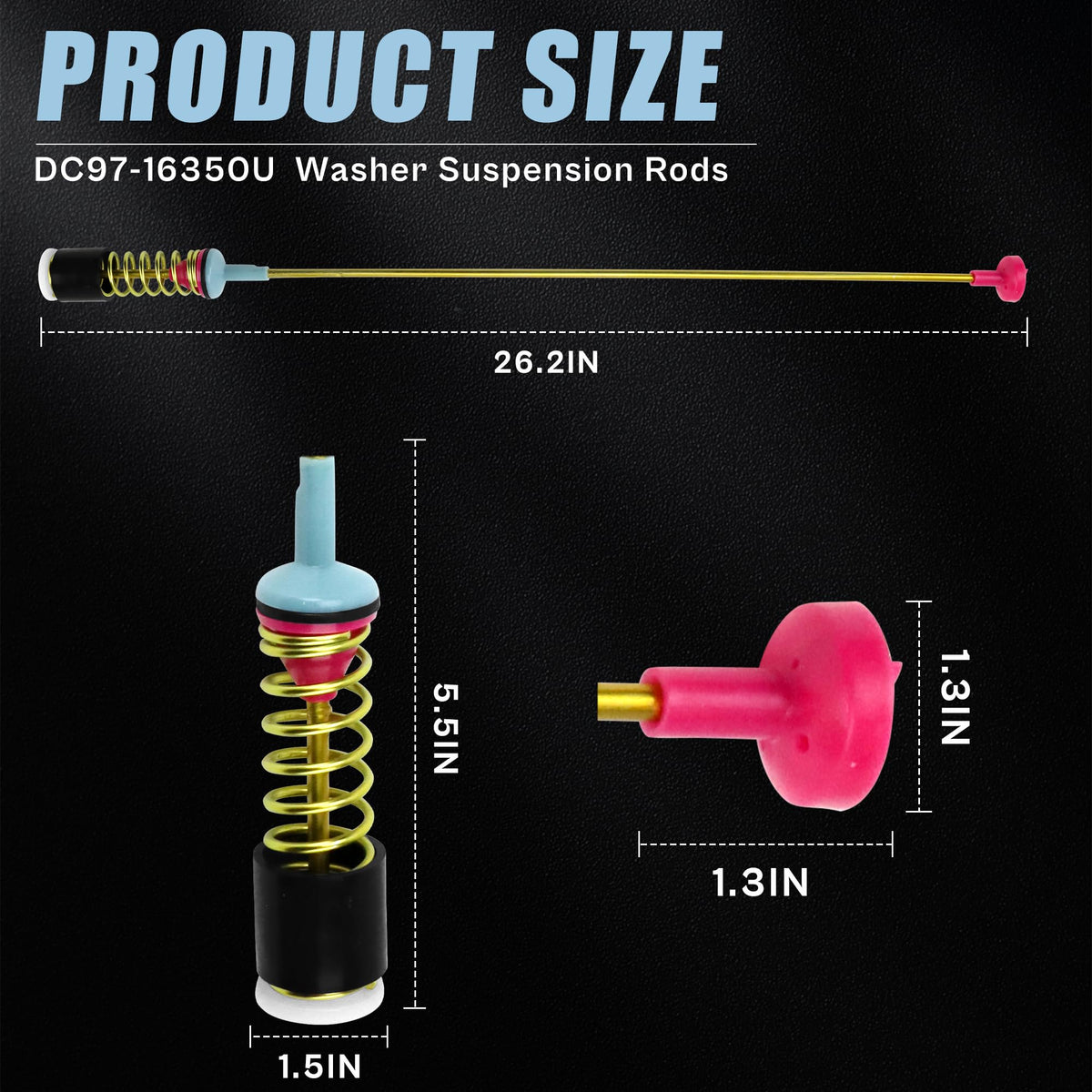 Vypart rod bayonet end profile ensuring secure fit and easy attachment