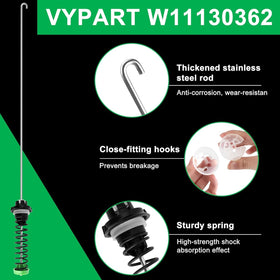 Vypart springs and bushings detail demonstrating durable replacement components