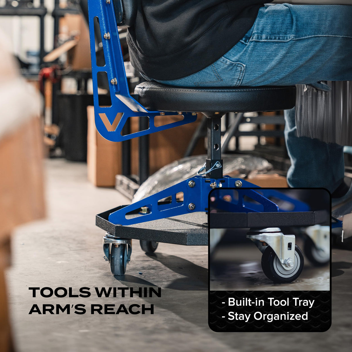 Vyper backrest close-up showing support design for improved posture