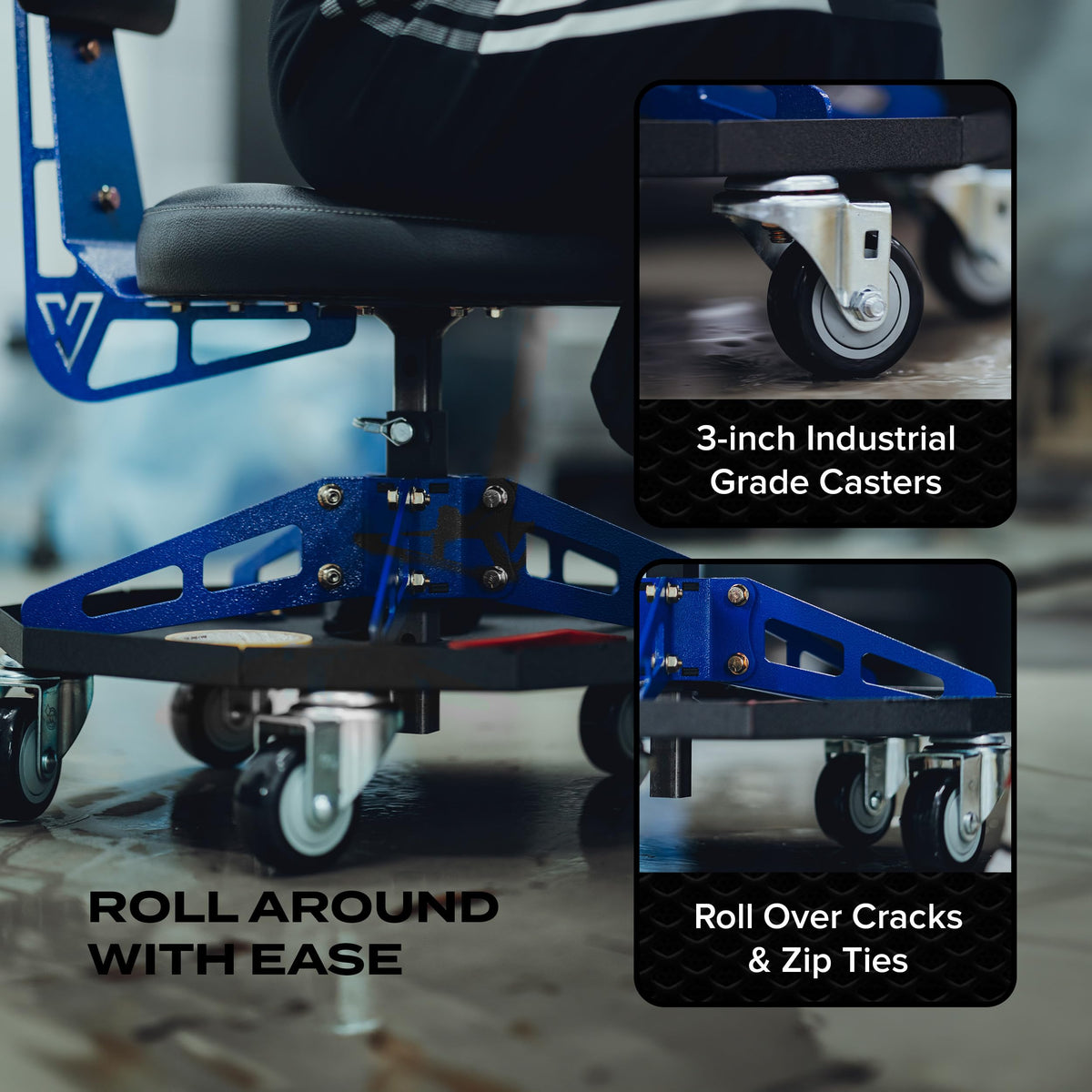 Vyper side profile illustrating adjustable 14–21 inch height for versatility