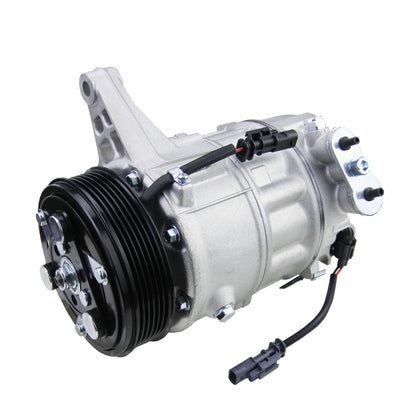 Vyrautoly front view of compressor showing fitment points and durable finish for reliable cooling