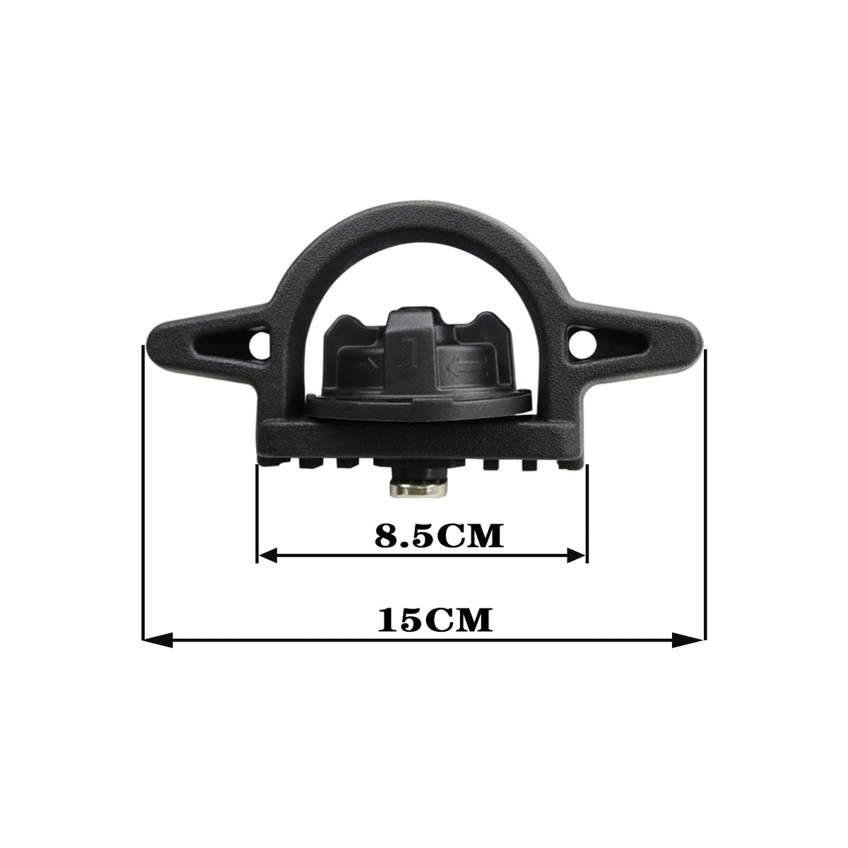 VZB close-up of spring locking clip showing quick-install security benefit