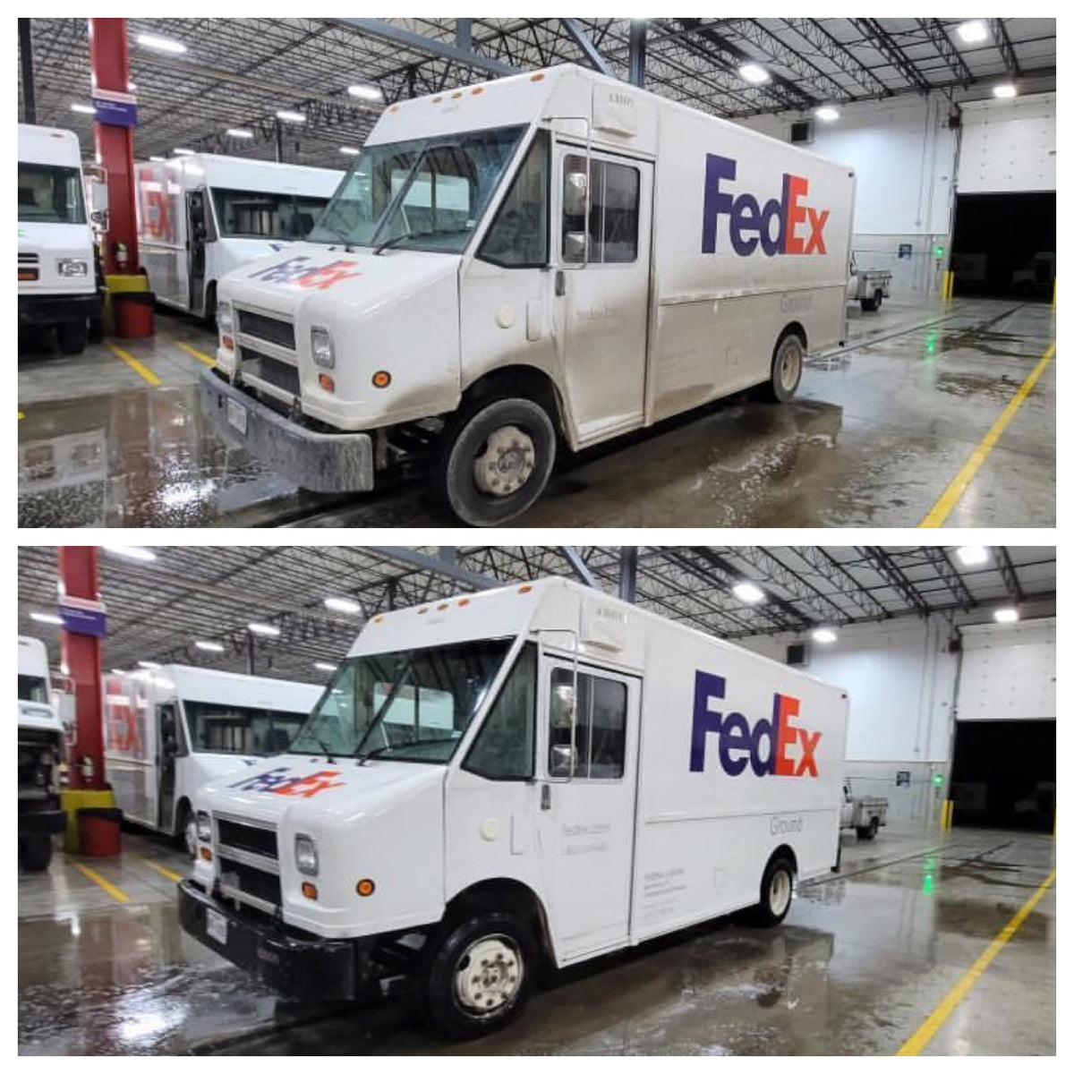 W PRO50 being applied with a foam cannon for touchless efficiency