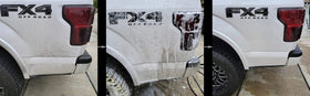 W Pro50 foam texture on painted surface showing gentle lift benefit