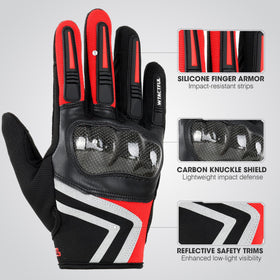 WTACTFUL carbon-fiber knuckle close-up showing impact protection benefit