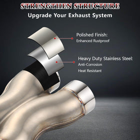 WABUILTOWN angle profile shot highlighting X design for balanced exhaust scavenging