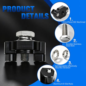 Wacece detailed view of mounting hole and thread, precise fit and reliability