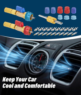 WADEO red high-pressure coupler displayed, easy identification and durable benefit