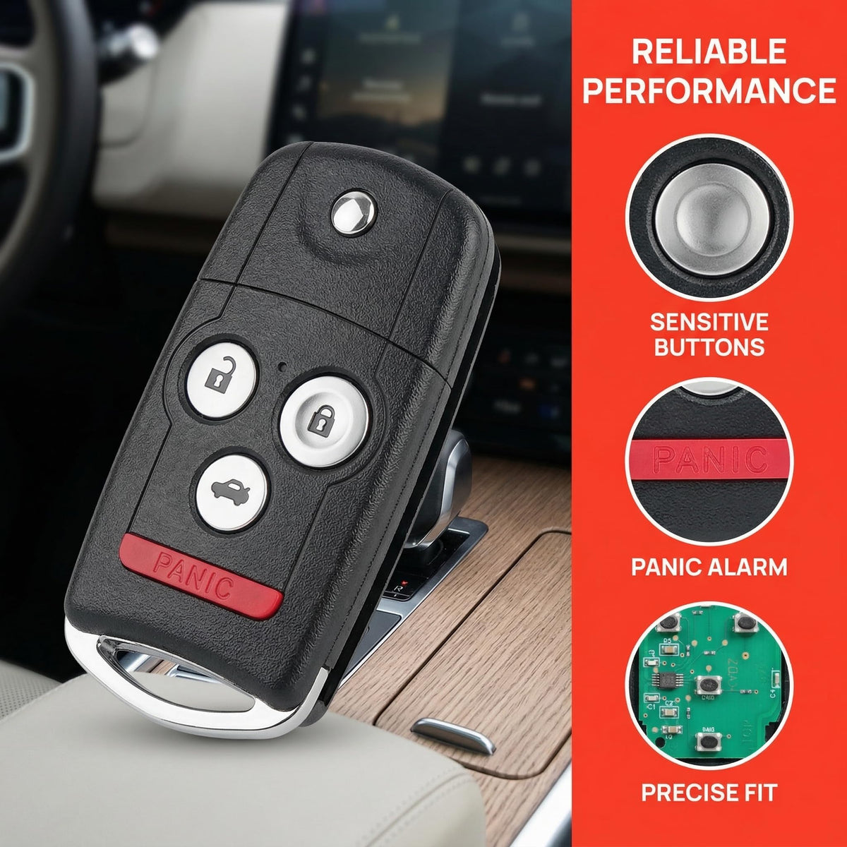 WADMHYACE close-up of remote buttons illustrating tactile feedback and durability