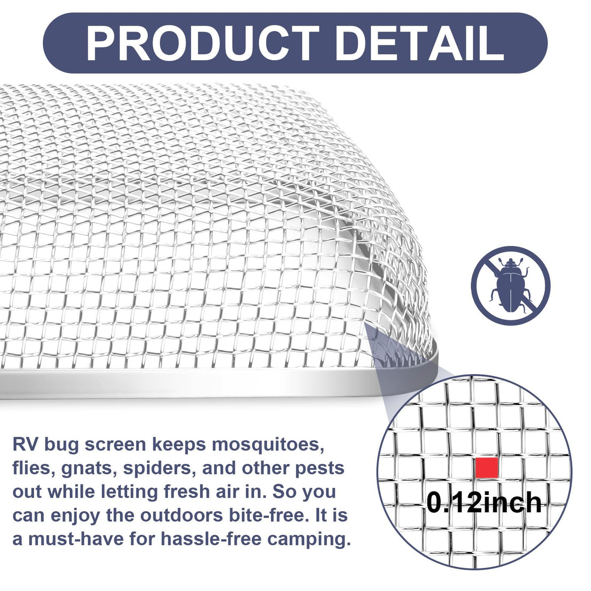 Wadoy circular insect screens close detail preventing bugs at exhaust
