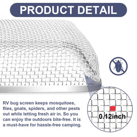 Wadoy circular insect screens close detail preventing bugs at exhaust