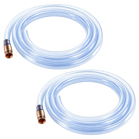 Wadoy front packaging showing two shaker siphon hoses and included pump for fast transfers