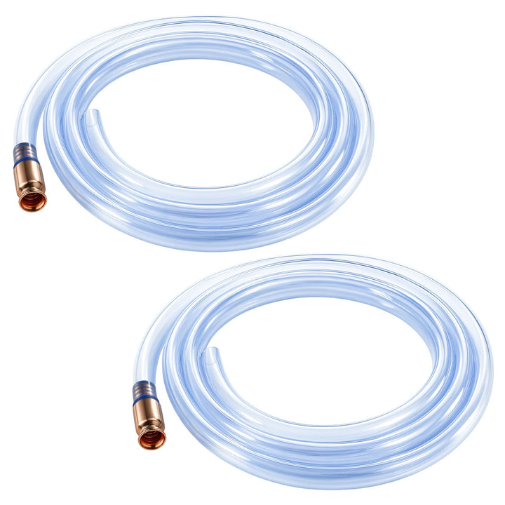 Wadoy front packaging showing two shaker siphon hoses and included pump for fast transfers