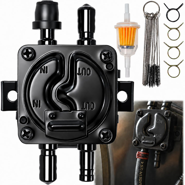 Wadoy front view of vacuum fuel pump showing compact design and reliable fit
