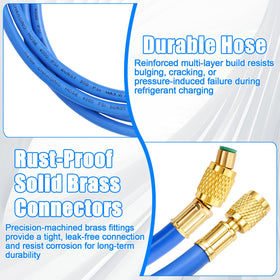 Wadoy reinforced hose texture and length for durable, flexible reach