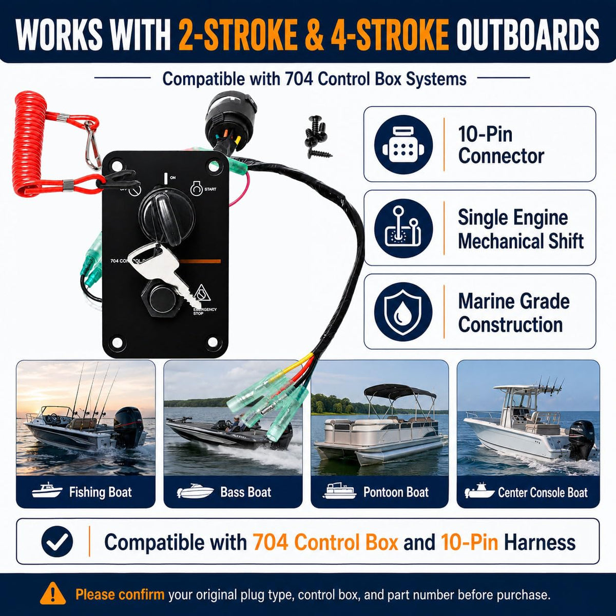 Wadoy ignition key close-up demonstrates included key for immediate replacement convenience