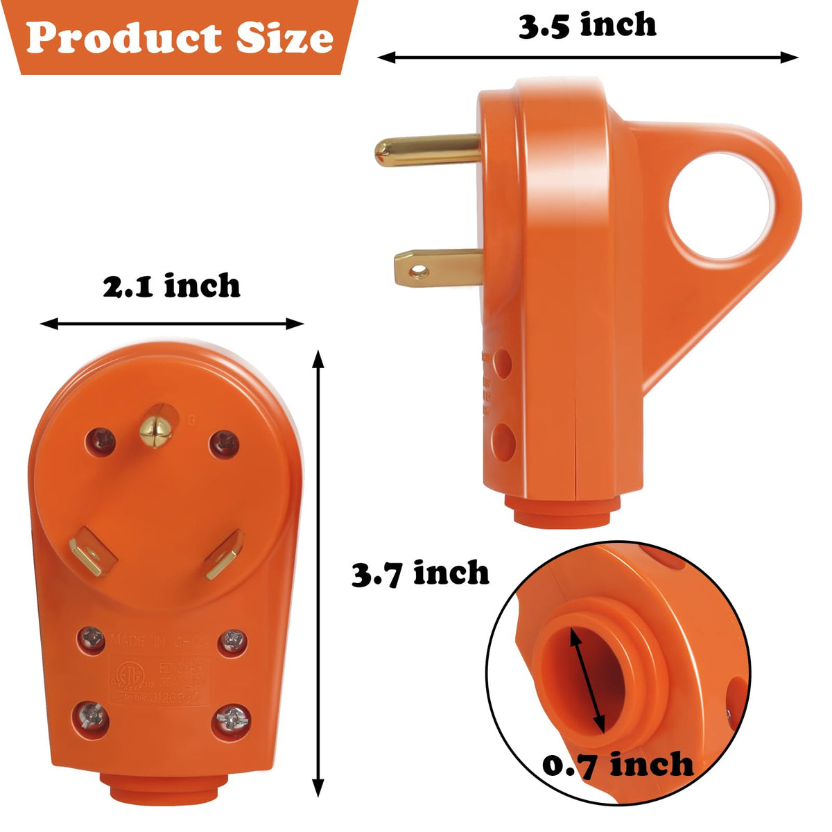 Wadoy plug set connected to RV shore power demonstrating secure hookup benefit