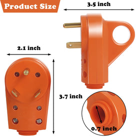 Wadoy plug set connected to RV shore power demonstrating secure hookup benefit