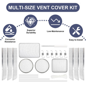 Wadoy installation tool inserting screen into vent showing easy fit