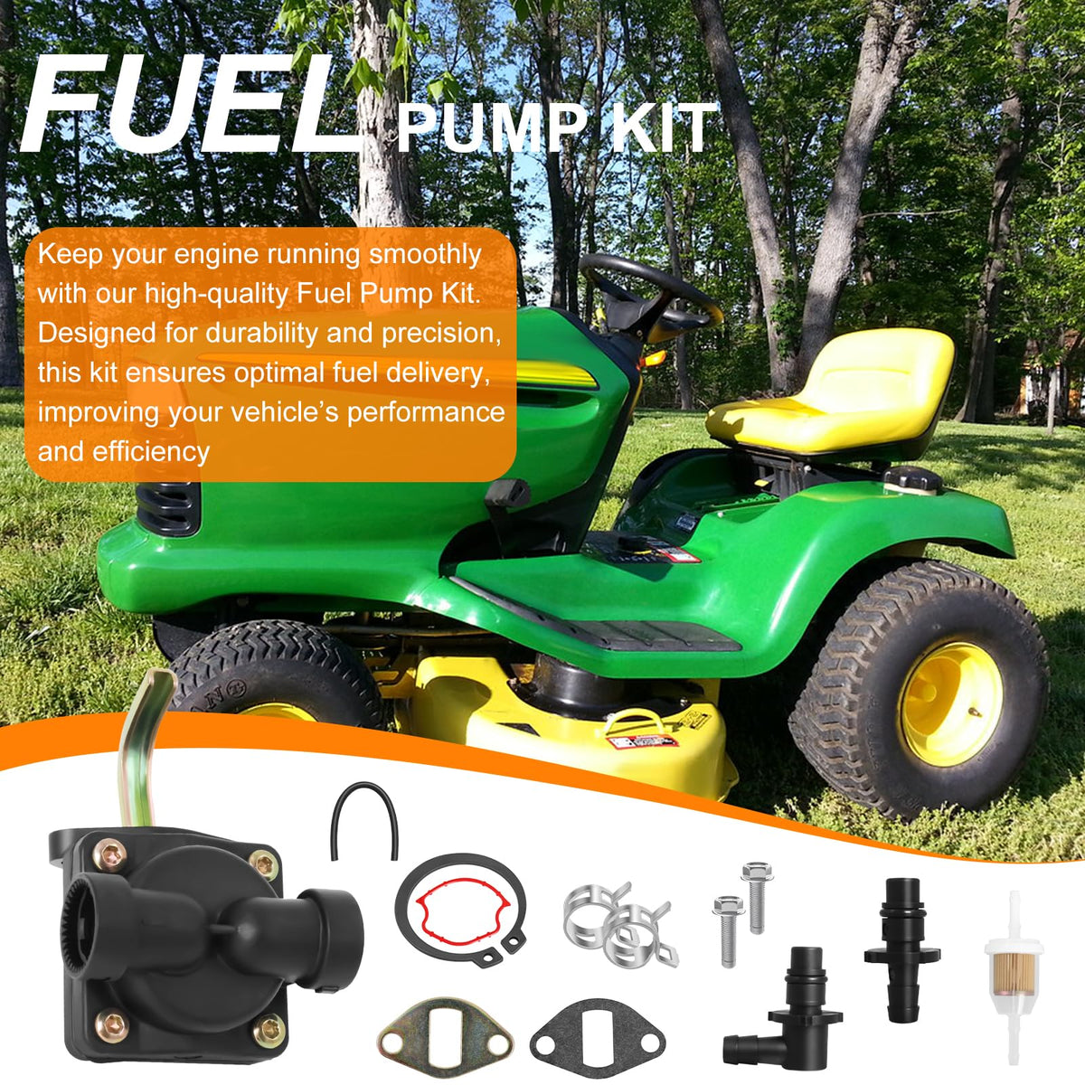 Wadoy installed on mower in yard ready-to-start demonstrating restored performance benefit